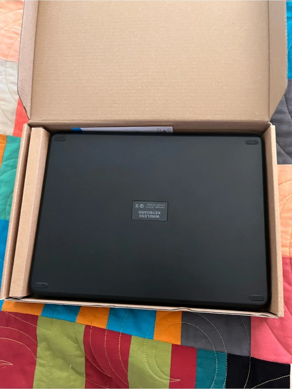 Black Keyboard Case for Tablets - Protective Folio with Built-in Keyboard